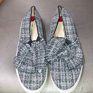 Karl Lagerfeld Men's Tweed Slip-On Loafers